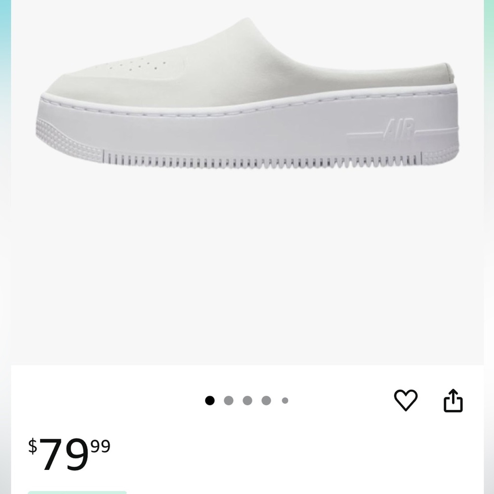 Nike White Mules